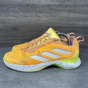 Adidas Avacourt Tennis Shoes Womens Size 7.5 Orange Sneakers Athletic Trainer